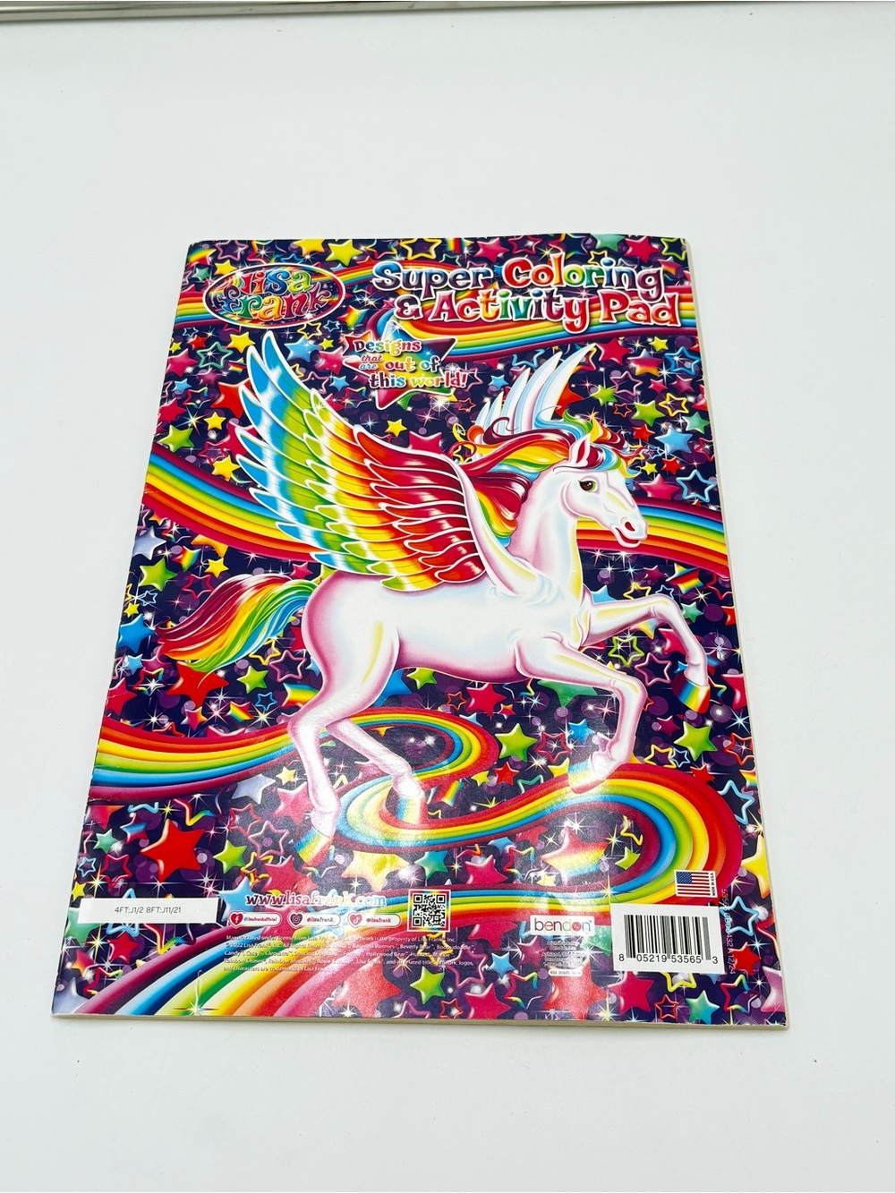 Lisa Frank Large Super Coloring and Activity Pad Unicorn Children’s Collectible